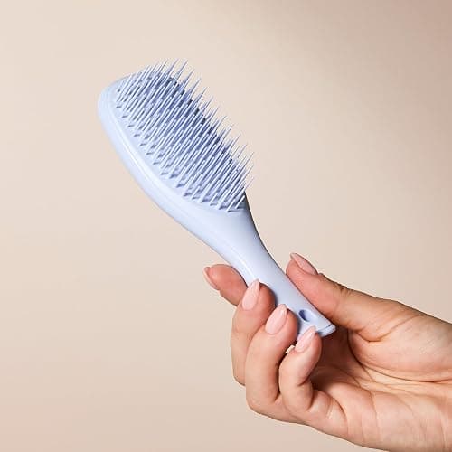 Tangle Teezer Ultimate Detangler Hairbrush, Eliminates Knots & Reduces Breakage, Mini Hair Brush for Travel, Small Hands & All Hair Types, Digital Lavender thumbnail 8