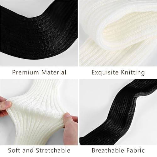 HEMOUR Leg Warmers for Women Girls Ribbed Knit, Fall Winter Gifts, Legwarmers Socks Y2K Fashion Yoga Ballet Dance Sports thumbnail 3