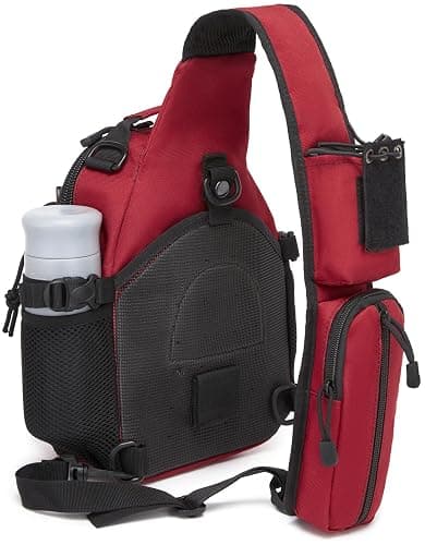 ATBP Small Tactical Holster Sling Backpack Accessories Shoulder Pouch Water Bottle & Radio Holder Crossbody Bag for Men thumbnail 3