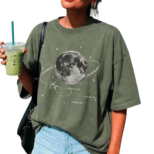 Vintage Astronaut Moon Shirt, Orbiter Inspired Tee, Retro Moon Shirt thumbnail 2