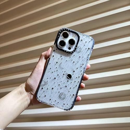LOLAGIGI Case for iPhone 15 Plus, Cute Cosmic Asteroid Moon Print Kawaii Design Girly Aesthetic Cartoon Pattern for Women Girls Teens Soft TPU Case,6.7" thumbnail 6