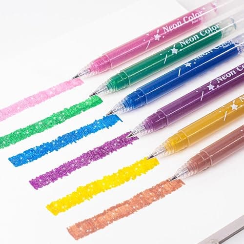 SASPOO glitter gel pen 36 Colors,Metallic Vibrant Sparkle gel pens for coloring,glitter pens for adults,colored gel pens for Adult Coloring Books and Drawing (36) thumbnail 4