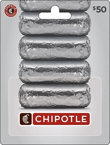 Chipotle Physical Gift Card - $50 - Image 1