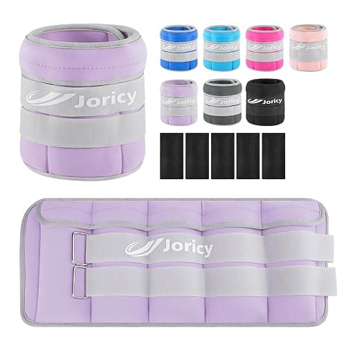 Adjustable Ankle Weights for Women Men Kids 1/2/3/4/5/6/8/10/12/20 LBS 1 Pair Wrist Leg Arm Weights with Removable Weight Strength Training Weight for Walking Running Fitness Physical Therapy - Image 1