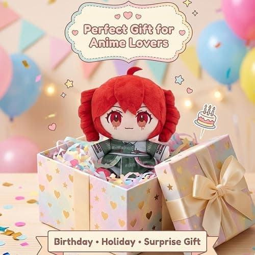 Pink Drill Twin Tail Virtual Singer Collectible Plush 22cm, Cute Anime Plush Character with 3D Twin-Drill Hair, Pink and Green Outfit Figure Stuffed, Soft Anime Plushie Pillow Gift for Fans thumbnail 6