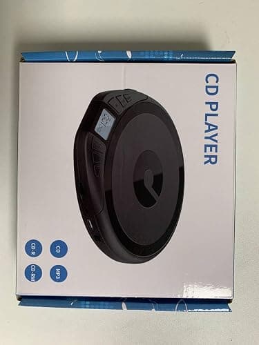 Gueray Portable CD Player with Earphones,CD Discman for Car Home with Anti-Skip Shockproof Protection,Personal Discman CD Music Player with LCD Display Support PROG Memory Function thumbnail 10