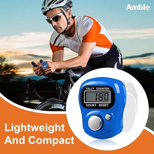 Amble 12 Pack Electronic Finger Counter, 5 Digit LCD Electronic Digital Display, Hand Tally Clicker Counter, Digital Handheld Tally Counter, Counting for Golf, Goods Counting, Lap, Knitting thumbnail 5