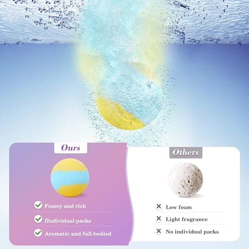 CalmNFiz 20PCS Bath Bombs for Women Presents Set Natural Wonderful Fizz Effect Bath Bomb with Shea Butter & Essential Oils, Bubble Bath Mothers Day Presents for Mom, Wife, Girlfriend thumbnail 4