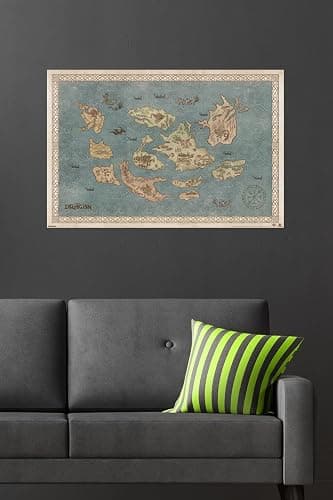 How To Train Your Dragon (2025) - Map Wall Poster, 34L" x 22.4W", Premium Unframed Version thumbnail 4