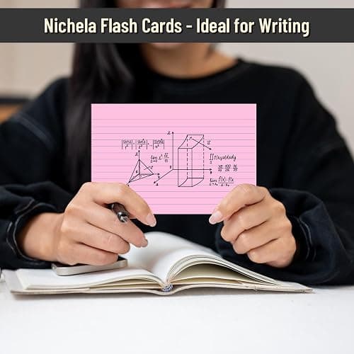 200 Pcs Index Cards 4 x 6 Inch Ruled Pink Index Cards, College Ruled Flash Cards for School, College, Office and Home Organization, Durable Study To Do List Note Cards with Ruled Lines, 5 Pack of 40 thumbnail 5