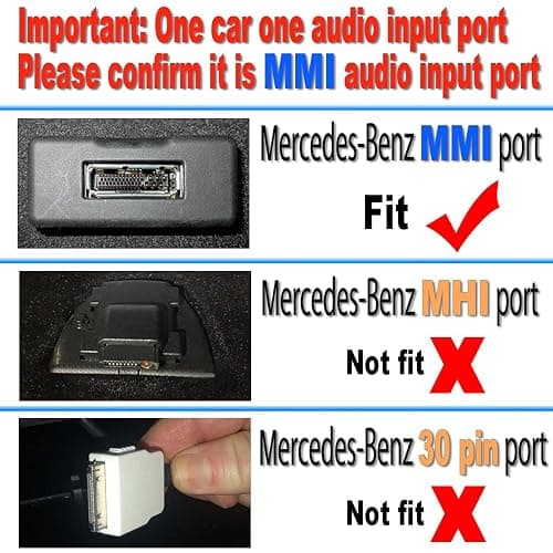Yoper Bluetooth Adapter Compatibility with Mercedes Benz MMI Interface Cellphone Play HiFi Music thumbnail 4