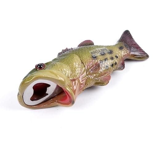 HYYF Bass Fish Bottle Opener, Beer Bottle Opener,Creative,Resin,Green thumbnail 3