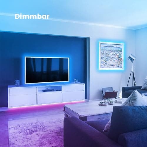 VKH LED Strip 10m, LED Streifen Bluetooth RGB LED Band 10m Selbstklebend mit Fernbedienung und APP, LED Lichterkette LED Beleuchtung für Zimmer Party thumbnail 2
