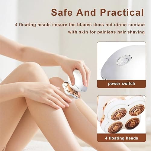 Electric Razors for Women Legs, Painless Hair Removal Device with LED Light, Faultless Shaver for Women, Personal Care Products for Women, Instant and Painless Bikini Underarm Arm Hair Removal thumbnail 2