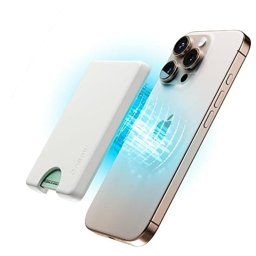 Casely MagWallet | Soft White | Slim Wallet Card Holder | Compatible with MagSafe | Soft-Touch Hard Silicone | Holds Up to 3 Cards thumbnail 4