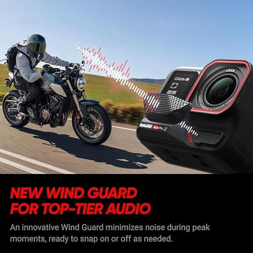 Insta360 Ace Pro 2 Snow Bundle- 8K Waterproof Action Camera Co-Engineered with Leica, Flagship 1/1.3" Sensor, 8K30, 2.5" Flip Screen|Includes Snow Bundle, Invisible Selfie Stick (512GB) thumbnail 5