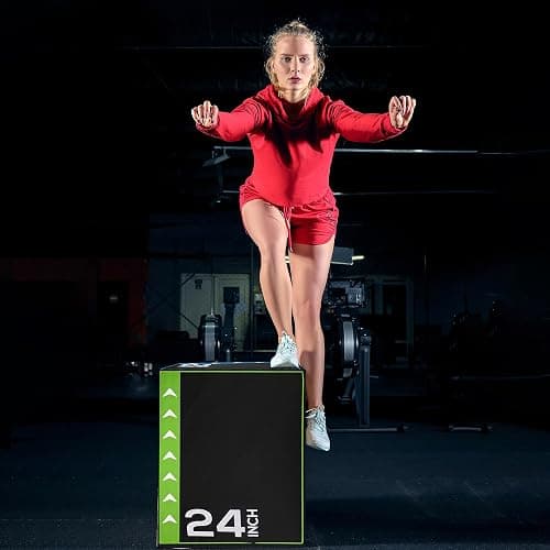 BalanceFrom 3-in-1 Foam Plyometric Jump Box for Home Gym with Multiple Height Options – Versatile Plyo with Non-Slip Surface for Strength, HIIT, Step-Ups, and Agility Training thumbnail 4