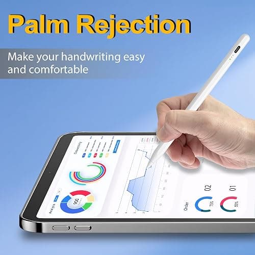 Stylus Pen for iPad 2025-2018, 15 Mins Fast Charge Pencil for iPad A16 11th/10th/9-6th Generation, Air M3 M2 11"/13"/5/4/3, Pro M4 11"/12.9"/13", Mini A17 Pro/6/5th, Tilt Sensitivity & Palm Rejection thumbnail 5