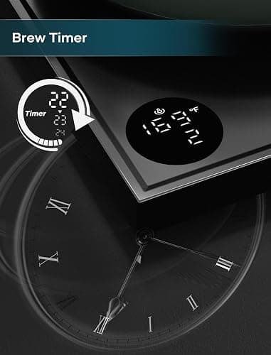 INTASTING Electric Kettles, Gooseneck Electric Kettle, ±1℉ Temperature Control, Stainless Steel Inner, Quick Heating, for Pour Over Coffee, Brew Tea, Boil Hot Water, 0.9L Hunter Green thumbnail 7