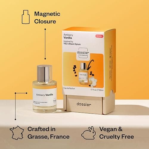 Dossier - Ambery Vanilla - Inspired by Black Opium - Women EDP | 1.7 fl oz (50ml) - Vanilla Perfume - Ambery Vanilla Eau de Parfum for Women - Vanilla Body Spray, Long-Lasting, Vegan thumbnail 5