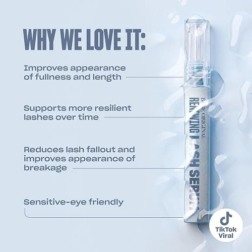 Babe Original Renewing Lash Serum for Longer-Looking Lashes, Peptides | Prostaglandin-free, peptide-infused gentle lash serum for fuller, longer-looking lashes with botanicals, vegan & cruelty-free thumbnail 4