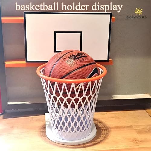 2 PCS Basketball Trash Can,Wastebasket,Basketball gift,4.5 Gallon,Size11"x11"x12"Basketball Hoop,Basketball Holder display,Garbage Can,Basketball Net Waste Basket for Office,Bedroom,Gym,Sport party thumbnail 5