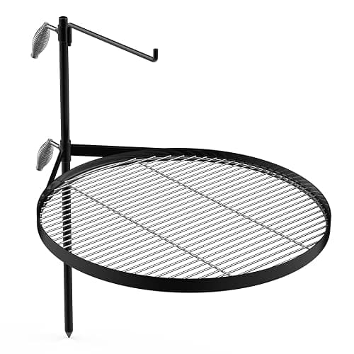 Stanbroil Fire Pit Grill Grate, Swivel Campfire Grill Cooking Grate | Adjustable Height, 360° Swivel Grill Grate, Hanging Bar for Pots & Kettles, Stainless Steel, Campfire Cooking Essential - Image 1