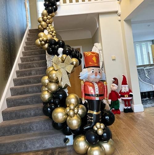 Black and Gold Balloons, 50PCS 12 Inch Black and Gold Confetti Balloon Party Decorations for Birthday,Graduation,New Years,Wedding,Engagement Party Decorations thumbnail 5