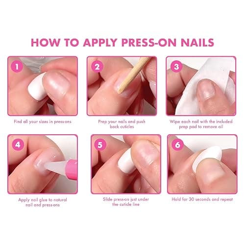 Olive & June Maximalist Press-On Nails, Puffy Cherry French | Salon-quality glue-on manicure kit; 42 non-toxic fake nails in 21 sizes, recycled materials, realistic look, lasts 14 days thumbnail 6