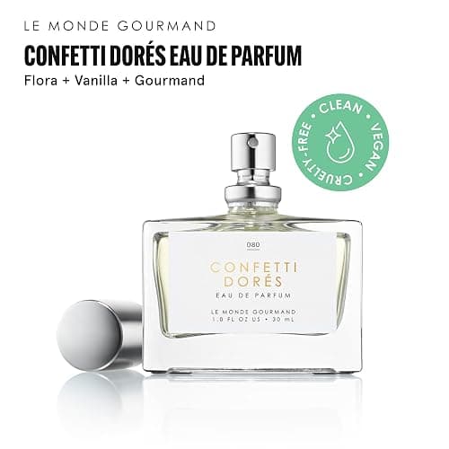 Le Monde Gourmand Confetti Dorés Spray Eau de Parfum with Birthday Cake, Vanilla, Rose Perfume Notes - 1 fl oz (30ml) thumbnail 2