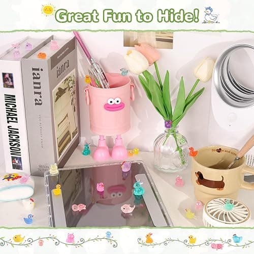 110PCS Mini Resin Animals Tiny Cute Glow Figures in Dark, Miniature Figurine to Hide, Little Animal Toys Small Accessories for Topper Desk Garden Dollhouse Landscape Aquarium Ornaments Crafts & Decor thumbnail 6