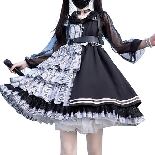 ZZEQYG Womens Girls Kawaii Lolita Gothic Dress Anime Broken Doll Costume Lockable Dress - Image 1