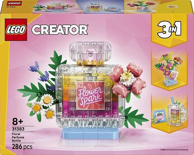 Lego Creator 31383 Perfume Bottle: Flower Crush Toy, Birthday Gift, Blocks, Girls, Boys, Kids, 8 Years Old, 9 Years Old, 10 Years Old, Elementary School, Bouquet, Artificial Flowers, Decoration thumbnail 8