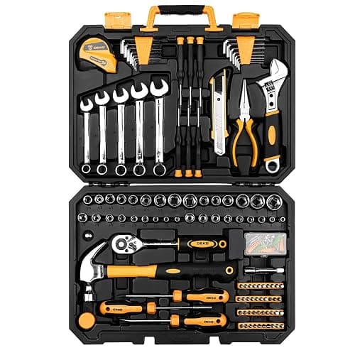 DEKOPRO 158 Piece Tool Set-General Household Hand Tool Kit,Auto Repair Tool Set, with Plastic Toolbox Storage Case thumbnail 8