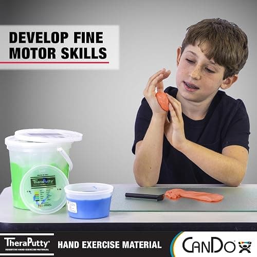 CanDo Theraputty Plus Hand Exercise Putty for Rehabilitation, Exercises, Hand Therapy, Hand Strengthening, Stress Relief - Red 4 oz Soft thumbnail 4