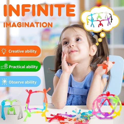 YOTNUS 24Pcs Magnetic-People-Magnet-Men, Magnetic Travel Toys for Kids, Creative, Portable and Educational, Funny Magnets for Kids, Small Toys for Classroom Prizes, Easter Egg Stuffers, Office thumbnail 3