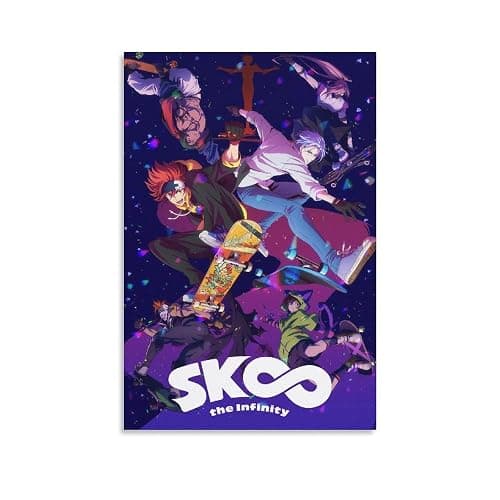 YAOWEI SK8 The Infinity Anime Posters Canvas Poster Wall Art Picture Prints Hanging Photo Gift Idea Decor Home Posters Artworks 16x24inch(40x60cm) - Image 1
