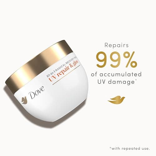 Dove Radical Recovery 10-in-1 Hair Mask 1ct UV Repair & Glow Deep recovery from 99% of UV hair damage with Melting Lumi-Beads 9.2 oz thumbnail 5