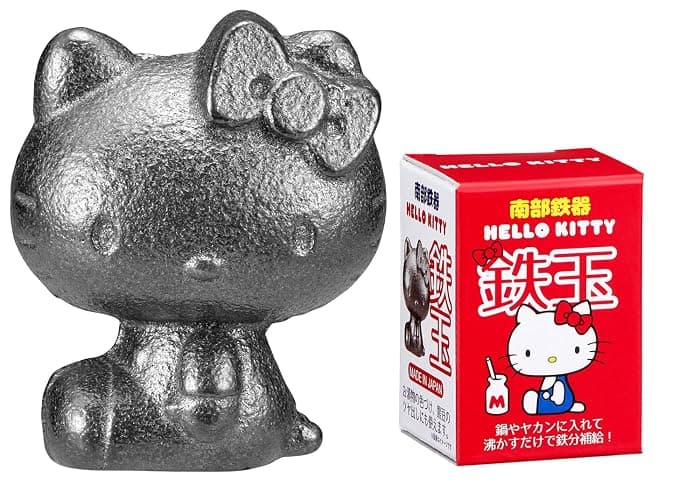 OSK TBN-1 Nambu Ironware Hello Kitty Iron Ball, Made in Japan, Iron Supplement, Anemia Improvement, Easy, Cute, Easy, Induction Pot, Kettle, Cooking, Tea, Pickles, Bran Pickles, Black Beans, Miso thumbnail 7