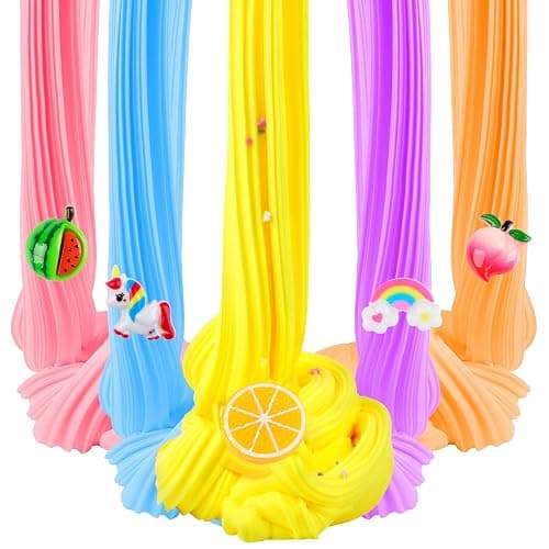 KelvSbem Butter Slime Kit, 68 Pack Mini Slimes for Kids Boys Girls, Colorful Scented Stretchy Non-Sticky Stress Relief Toy, Perfect Halloween Christmas Birthday Gift, Easter Basket Fillers thumbnail 4