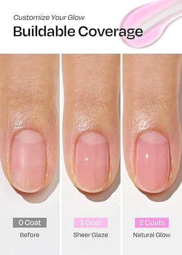 ohora 2-in-1 Sheer Nail Polish & Strengthener – Plum | Tinted Nail Concealer | Hardener for Weak, Damaged Nails | Nail Care Polish with Glossy Finish | Water-Syrup Formula, 15 mL thumbnail 5