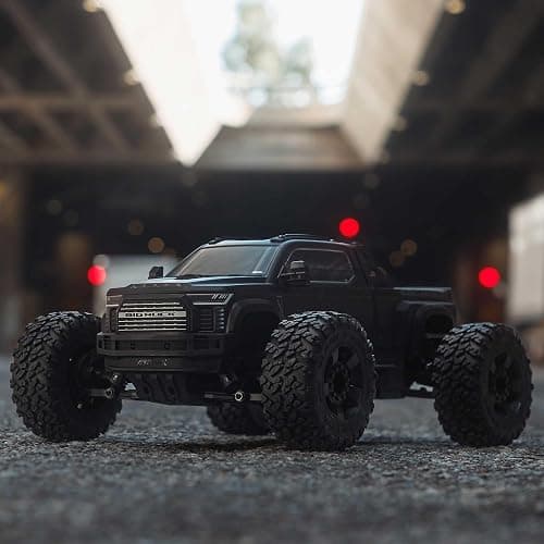 ARRMA 1/10 Big Rock 4X4 223S BLX BRUSHLESS Street Truck RTR with DSC, (Black), ARA4312V4T1 - Black thumbnail 4
