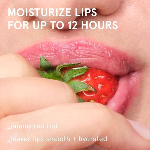 Glossier Balm Dotcom Lip Balm & Universal Salve, Strawberry Jammy Pink Tint | Up to 12-Hour Moisture, Nourishes Dry Cuticles & Skin, Antioxidant-Rich Lanolin, Beeswax & Castor Oil, Cruelty-Free thumbnail 2