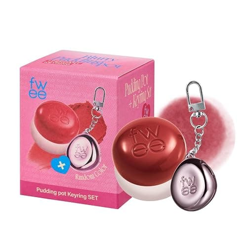 fwee Blurry Pudding Pot + Keychain SET | Airbrushed Blush & Lip, Buildable Pigment, Long-lasting, Lightweight, Easy to Blend, Natural Soft Matte Finish Makeup – Film (Rosy Mauve) | 0.17 oz - Image 1