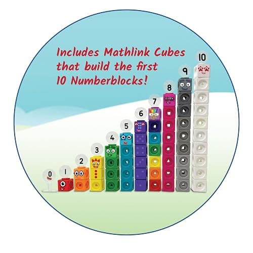hand2mind MathLink Cubes Numberblocks 1-10 Activity Set, 30 Preschool Learning Activities, Counting Blocks, Linking Cubes, Educational Toys for Kids, Number Games, Math Manipulatives Kindergarten thumbnail 3