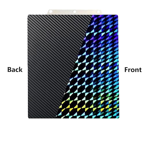 for Adventurer 5M/Adventurer 5M Pro/AD5X 3D Printer Build Plate Double Sided PET Carbon Fiber Pattern and H1H Sheet 235x235mm Flexible Removable Spring Steel Heated Printing Bed Platform Mat thumbnail 7