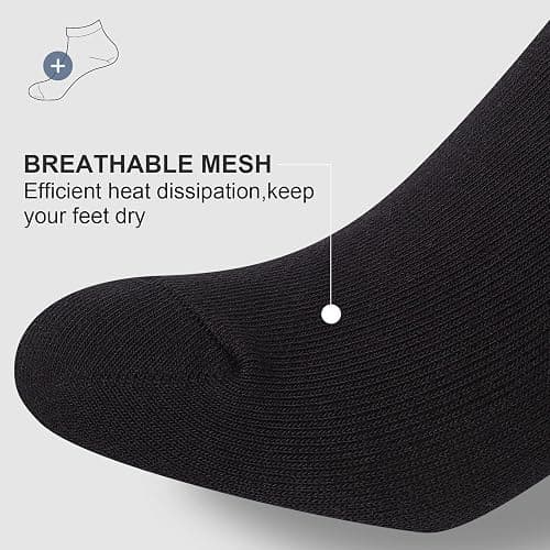 wernies No Show Socks Men, Low Cut Ankle Short Casual Cotton Socks with Non Slip Grips 6-10/11-13 thumbnail 4