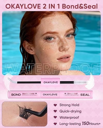 OKAYLOVE Manga Lash Clusters Kit, BUNNY 8-18mm Anime Cluster Eyelash Extensions Kit, 120pcs Fairy Wipsy Lashes Clear Band Natural Eyelashes with Bond and Seal, Remover, Tweezers thumbnail 5