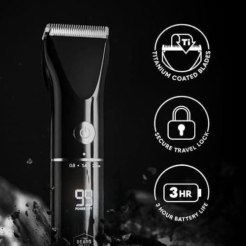Beard Club Mens Grooming Kit & Beard Trimmer for Men - Professional Cordless Electric Hair & Moustache Trimmer, Straight Razor, Shampoo, Balm, Brush & Comb - Grooming Kit Gift Set thumbnail 5