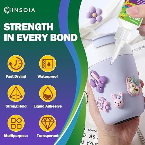 Silicone Glue, 20g Clear Super Glue for Silicone Repair Quick Fix Silicones Adhesive Heavy Duty Strong Crazy Instant Glue for Bonding Model, Toys, TPR, TPU, DIY Crafts and More thumbnail 2